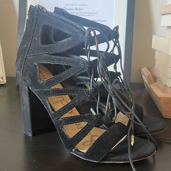 Sam Edleman Yono Black Suede heels - Picture 3 of 5